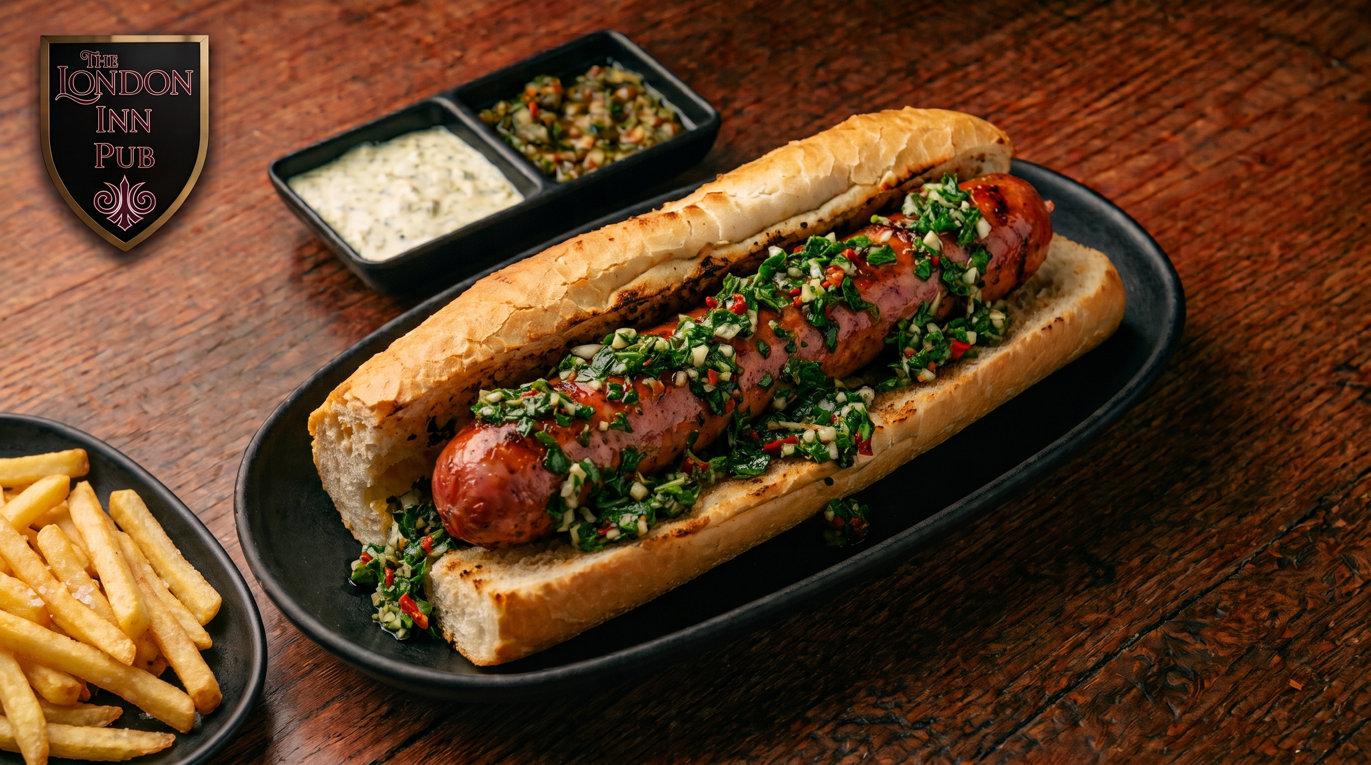 Choripán con papas